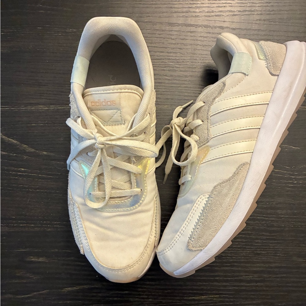 Adidas Cream and Beige Shoes